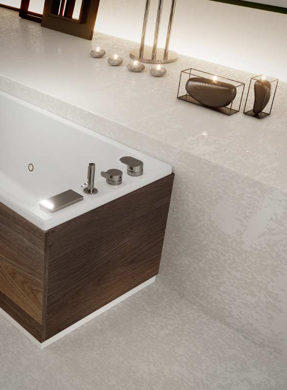 Pannelli Rivestimento Vasca Da Bagno.Slim Edge Con Pannello In Legno Ceramica Del Turano