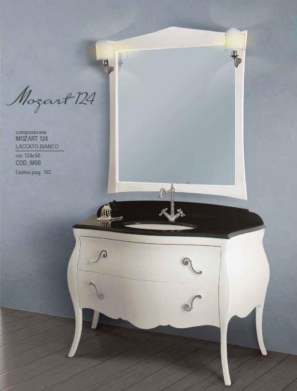 Mozart 124 laccato bianco